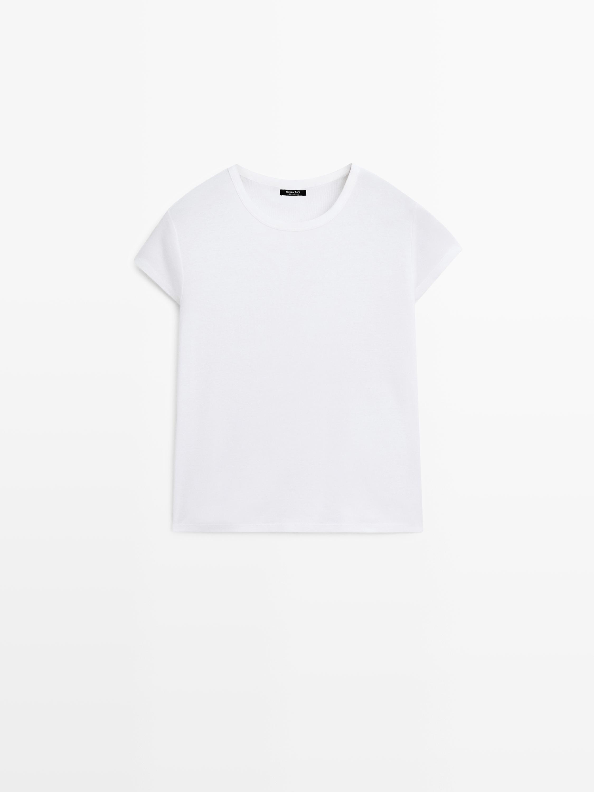 T-shirt manches courtes 100 % coton mercerisé